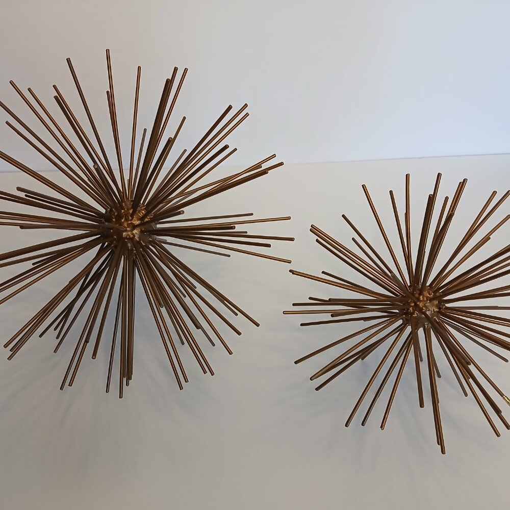 SPIKED METAL ORB DECOR (2 pieces)